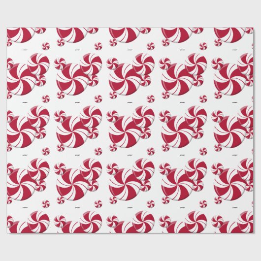Peppermint Swirl-Snoep Cadeaupapier (Vlak)