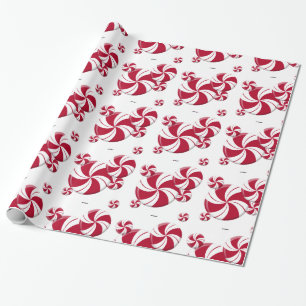Peppermint Swirl-Snoep Cadeaupapier