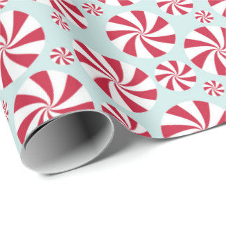 Peppermint Swirl Snoep kerst en feestdag Cadeaupapier