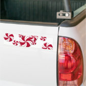 Peppermint Swirl Stripe Snoep Bumpersticker (Op Truck)
