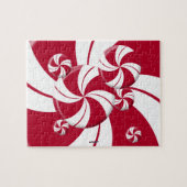 Peppermint Swirl Stripe Snoep Legpuzzel (Horizontaal)