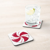 Peppermint Swirl Stripe Snoep Onderzetter (Rechterzijde)