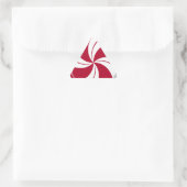 Peppermint Swirl Stripe Snoep Sticker (Tas)