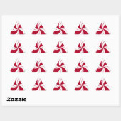 Peppermint Swirl Stripe Snoep Sticker (Vel)