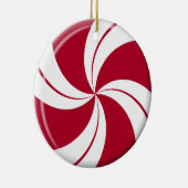 Peppermint Swirl Stripe & Spearmint Snoep Keramisch Ornament (Rechts)