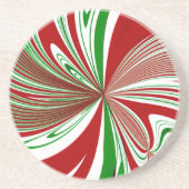 Peppermint Taffy Zandsteen Onderzetter (Voorkant)