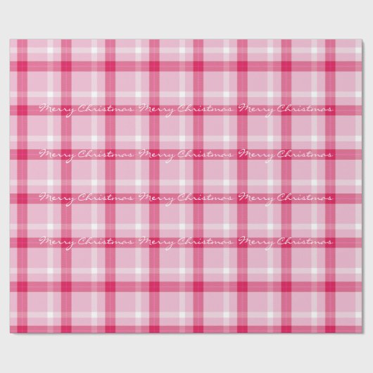 Peppermint Tartan voor Kerstmis Cadeaupapier (Vlak)