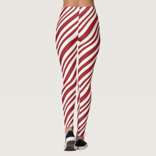 Peppermint Taste em Candy Cane Pattern Leggings (Achterkant)