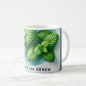 Peppermint Tea Design AI-kunst Koffiemok (Voorkant rechts)
