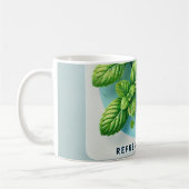 Peppermint Tea Design AI-kunst Koffiemok (Links)