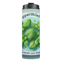 Peppermint Tea Design AI-kunst Thermosbeker