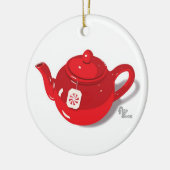 Peppermint Teapot Holiday Ornament (Links)