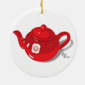 Peppermint Teapot Holiday Ornament (Achterkant)
