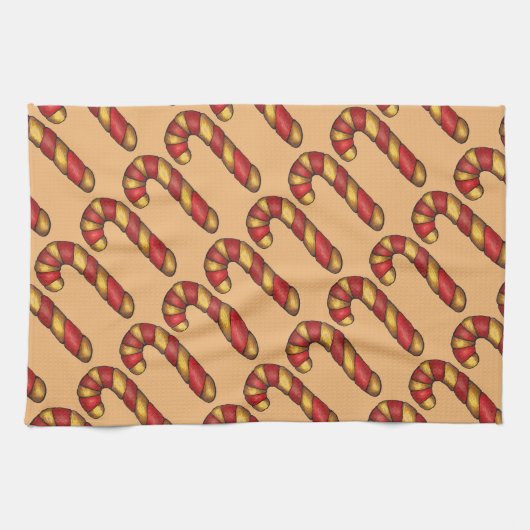 Peppermint Twist Kerst Candy Cane Cookies Theedoek (Horizontaal)