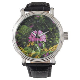 Peppermint Twist Phlox in de onderste tuin Horloge