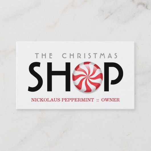 Peppermint-Visitekaartjes Visitekaartje (Voorkant)