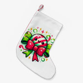 Peppermint Vreugde: Kerstmis Snoep Karakter Kleine Kerstsok (Voorkant (Hangend))