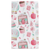 Peppermint Waterverf kerstcadeau Klein Cadeauzakje (Achterkant)