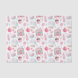 Peppermint-Waterverf kersttissue paper Tissuepapier