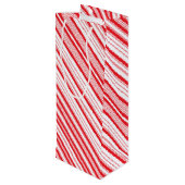 Peppermint Wine Gift Bag Wijn Cadeautas (Achterkant Gekanteld)