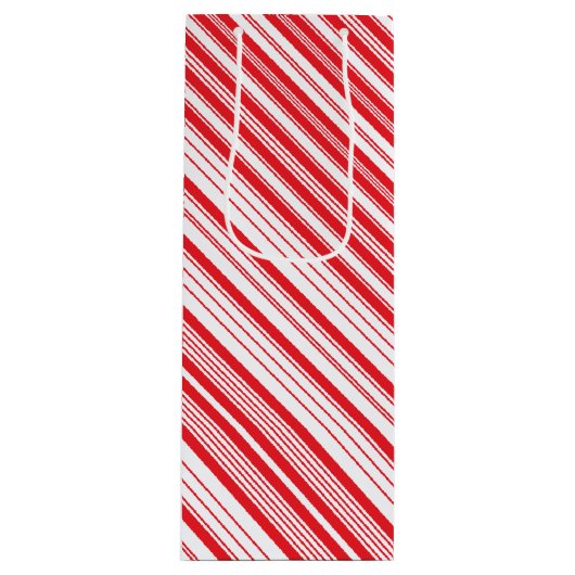 Peppermint Wine Gift Bag Wijn Cadeautas (Voorkant)