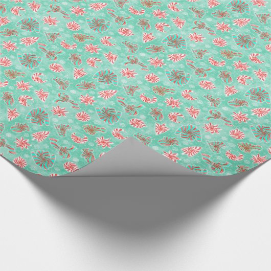 Peppermint Winter Cadeaupapier (Hoek)
