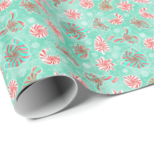 Peppermint Winter Cadeaupapier (Rol Hoek)