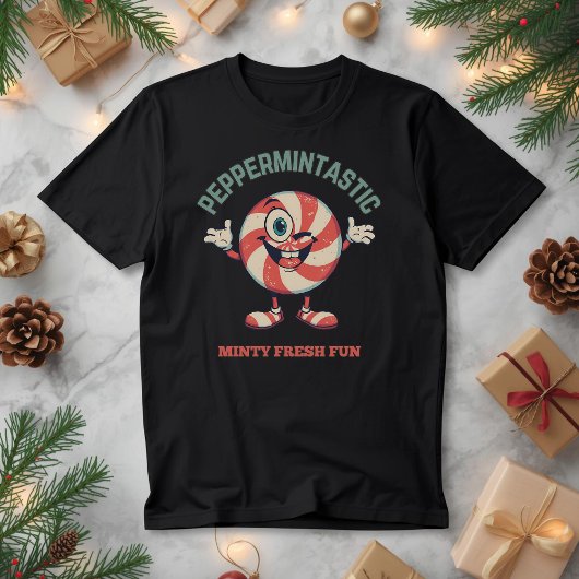 Peppermintastic – Cute Christmas Peppermint Pun  Tri-Blend Shirt