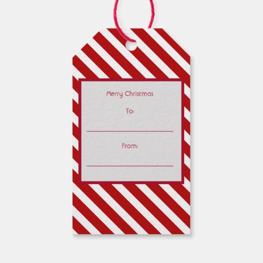Peppermintboom Cadeaulabel (Achterkant)