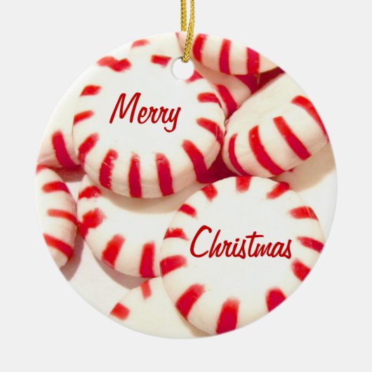 Pepperminten Keramisch Ornament (Voorkant)