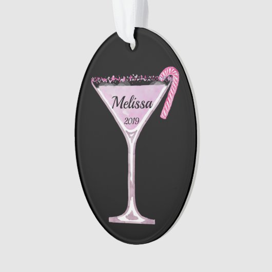 Peppermintini Cocktail - Gepersonaliseerd Ornament (voorkant)
