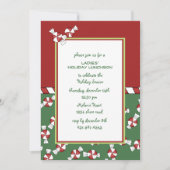 Peppermints Holiday Uitnodiging (Voorkant)