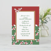 Peppermints Holiday Uitnodiging (Staand voorkant)