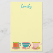 Peppermintthee voor theeliefhebbers briefpapier (Voorkant)