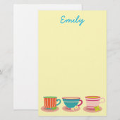 Peppermintthee voor theeliefhebbers briefpapier (Voorkant / Achterkant)