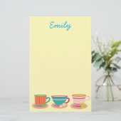 Peppermintthee voor theeliefhebbers briefpapier (Staand voorkant)