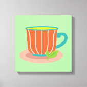 Peppermintthee voor theeliefhebbers canvas afdruk (Voorkant)