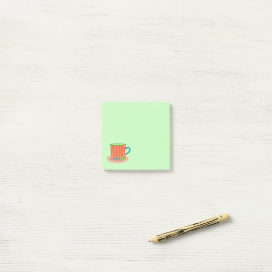 Peppermintthee voor theeliefhebbers post-it® notes (Op bureau)