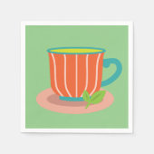 Peppermintthee voor theeliefhebbers servet (Voorkant)