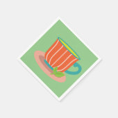 Peppermintthee voor theeliefhebbers servet (Hoek)