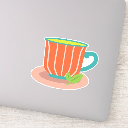 Peppermintthee voor theeliefhebbers sticker (Detail)