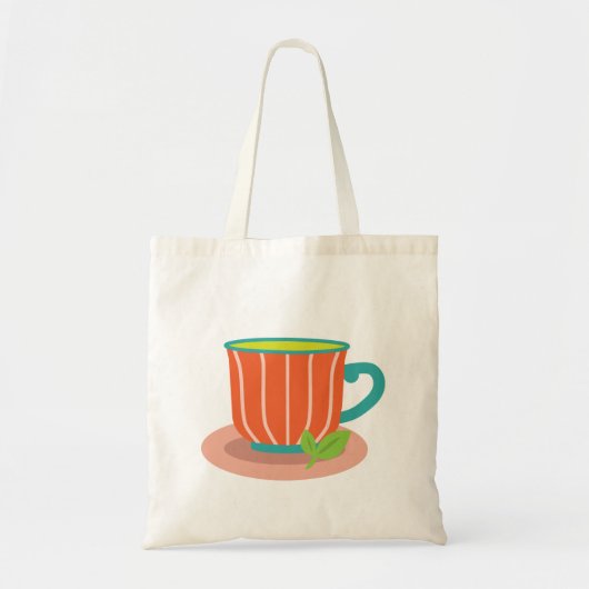 Peppermintthee voor theeliefhebbers tote bag (Voorkant)