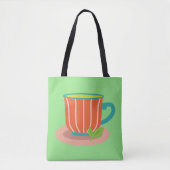 Peppermintthee voor theeliefhebbers tote bag (Voorkant)