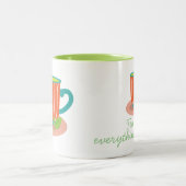 Peppermintthee voor theeliefhebbers tweekleurige koffiemok (Center)