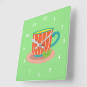 Peppermintthee voor theeliefhebbers vierkante klok (Hoek)