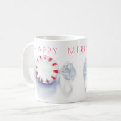 PEPPERMUNT CANDY "HAPPY MERRY JOLLY" Witte Mok (Voorkant links)