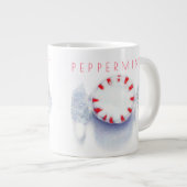 PEPPERMUNT SNOEPJE Grote Witte Mok + Tekst (Voorkant rechts)