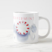 PEPPERMUNT SNOEPJE Grote Witte Mok + Tekst (Rechts)