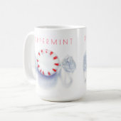 PEPPERMUNT SNOEPJE Hoge Witte Mok + Tekst (Voorkant links)