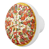 Pepperoni Cheese Pizza Kitchen Cabinet Knob Keramische Knop (Rechts)
